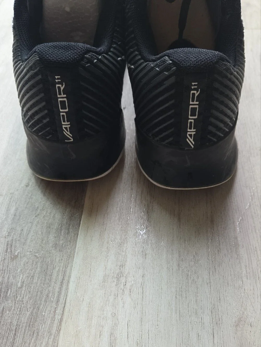 Nike Womans Black Sneakers with White Swoosh